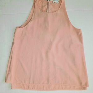 Piper Lime collection size S two layer tank back zip sleeveless